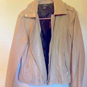 Faux leather tan jacket - size M
